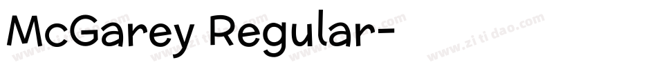 McGarey Regular字体转换